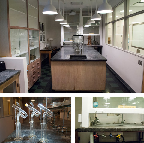 RU's historic lab space, located one the 1st floor of the Flexner research building.
